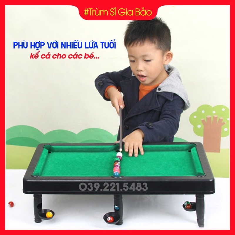 Bàn bi a mini cỡ lớn , bàn bida lỗ đồ chơi cho người lớn - trẻ em giá rẻ size to