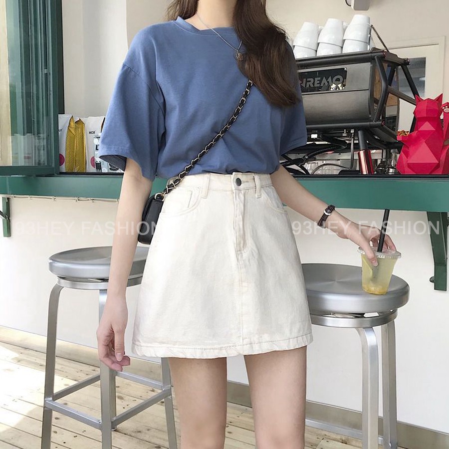 Chân Váy Chữ A Vải Denim Dáng Ngắn Lưng Cao Phong Cách Hàn Quốc CV04 | BigBuy360 - bigbuy360.vn
