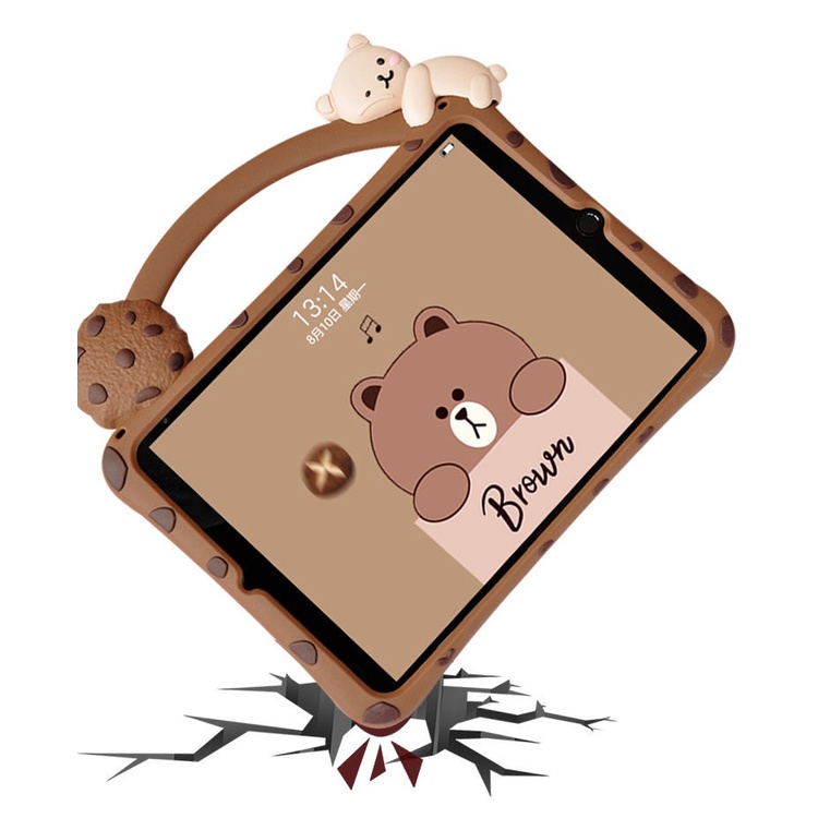 Ốp Máy Tính Bảng Bằng Silicon Họa Tiết Hoạt Hình Bảo Vệ Cho Apple ipad 2021 mini1 9th Generation air5 air2 4