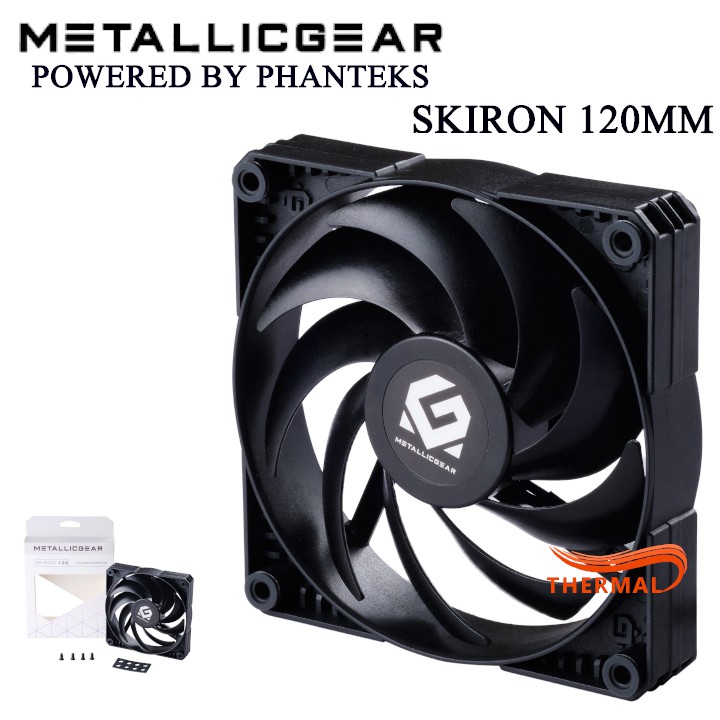 Quạt fan case 12cm MetallicGear Skiron 120mm Fan - Sức gió tốt, Quạt quay êm 1500 vòng hỗ trợ điều tốc, Thiết kế cao cấp