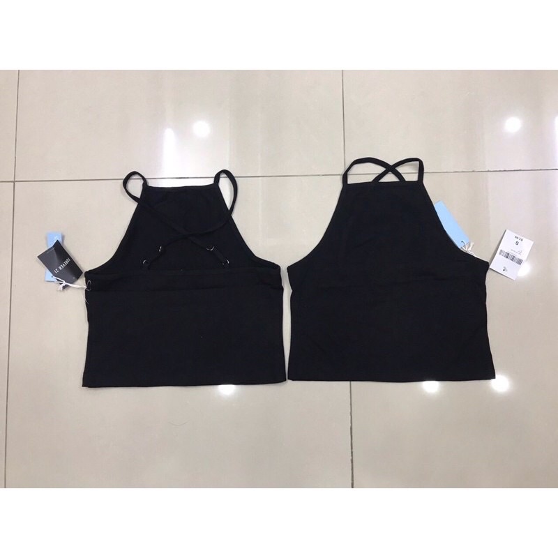 Áo thun, croptop cổ yếm xuất dư