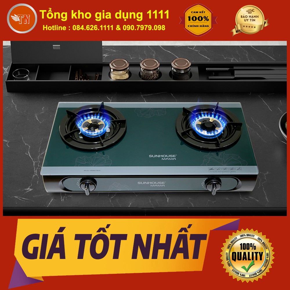 Bếp gas dương kính Sunhouse Mama MMB0780S - Hàng chính hãng