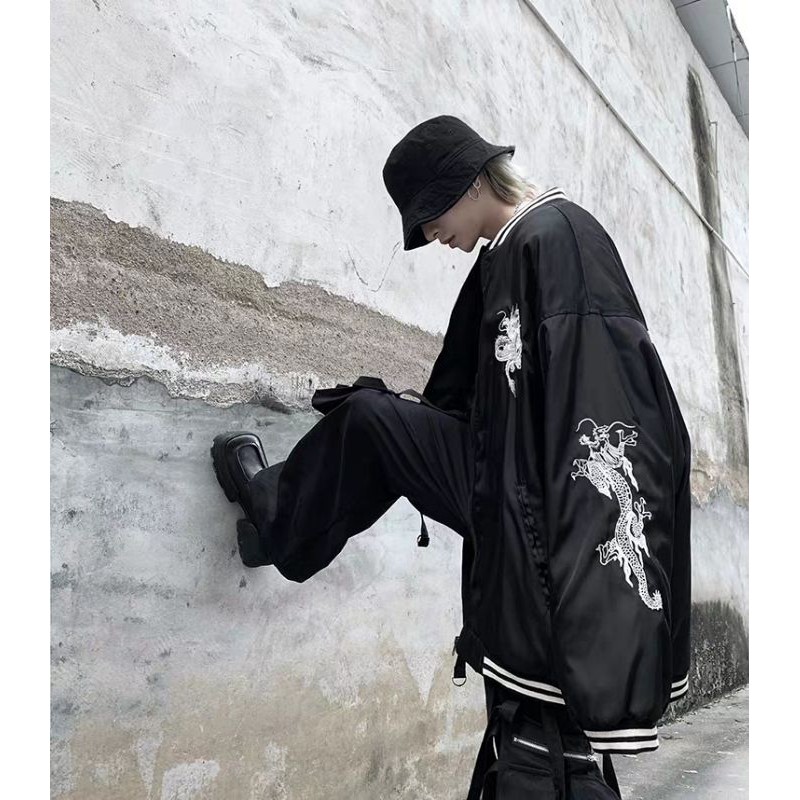 ÁO KHOÁC BOMBER THÊU RỒNG SUKAJAN JACKET
