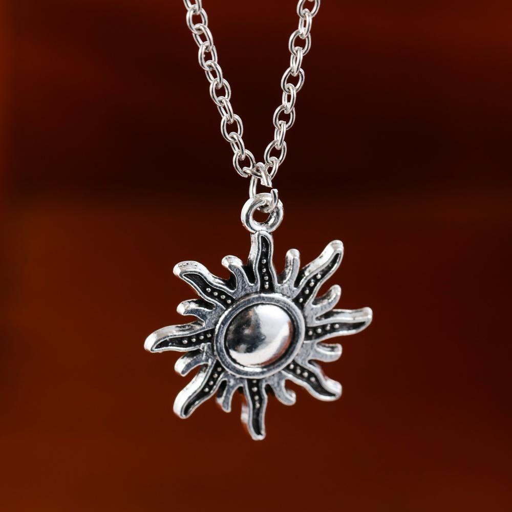 Vòng cổ Mặt Trăng Mặt Trời Phong Cách Vintage Cho Cặp Đôi