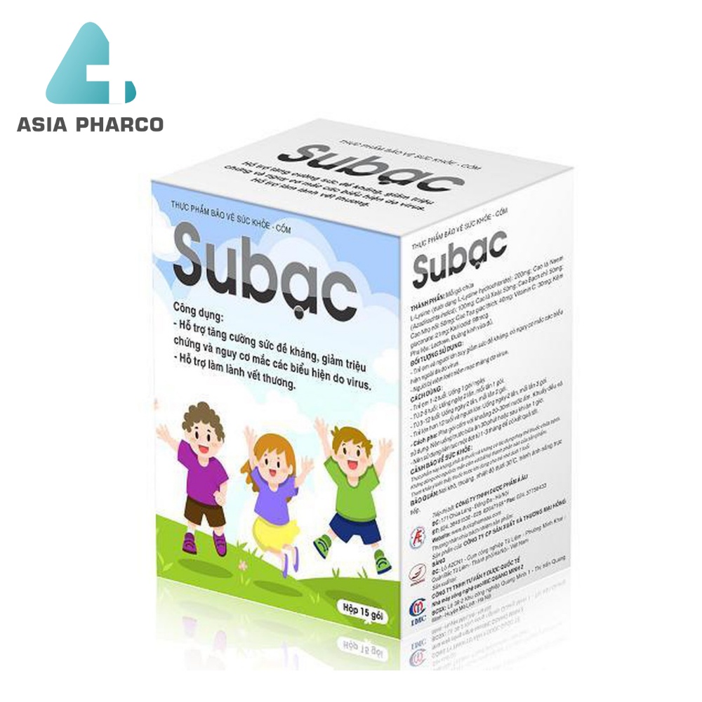 Cốm Su bạc - tăng cường sức đề kháng cho trẻ, tăng miễn dịch cho bé từ lysine, cao lá xoài, vitamin C