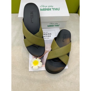 [shop giay minh thu]Dép nam quai chéo MT77