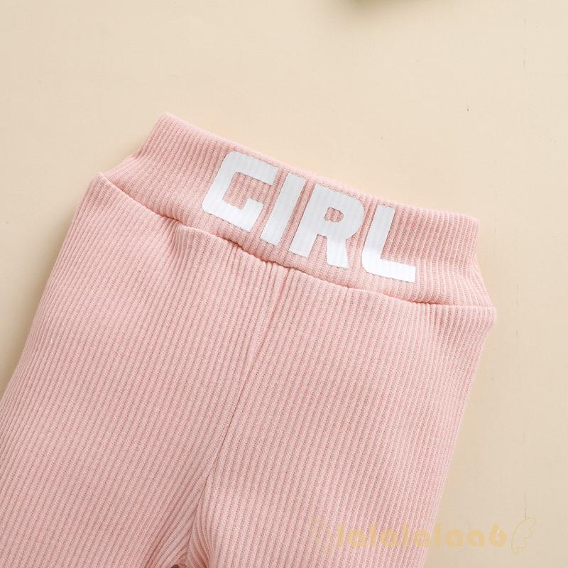 Set Đồ 2 Món Áo Tay Dài In Chữ + Quần Dài Thời Trang Mùa Thu Cho Bé Laa6