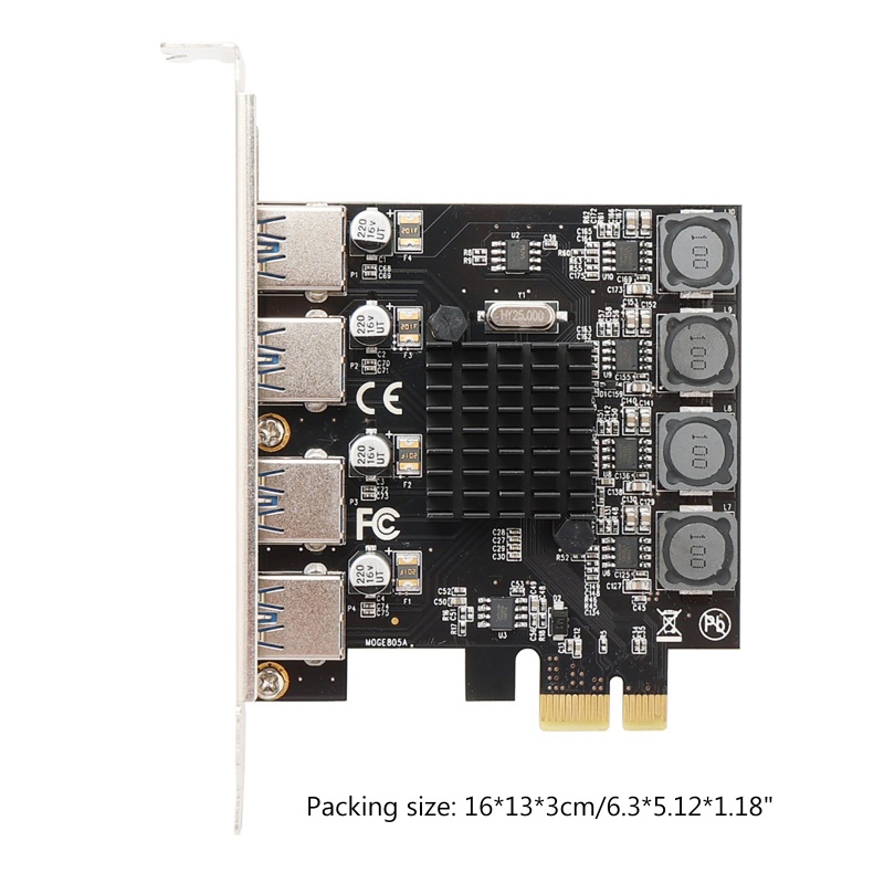 Card Mở Rộng 4 Cổng USB 3 0 PCI-E Cho PCIe USB 3 0 Hub 4 Cổng USB3 0 VIA805