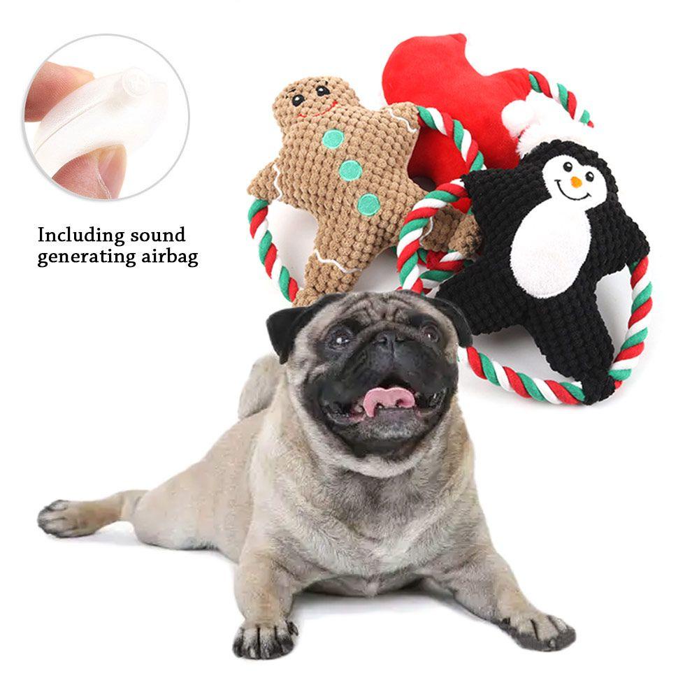 YNATURAL Đồ Chơi GặM HìNh Ông Già Noel / Chim CáNh CụT Cho Thú Cưng