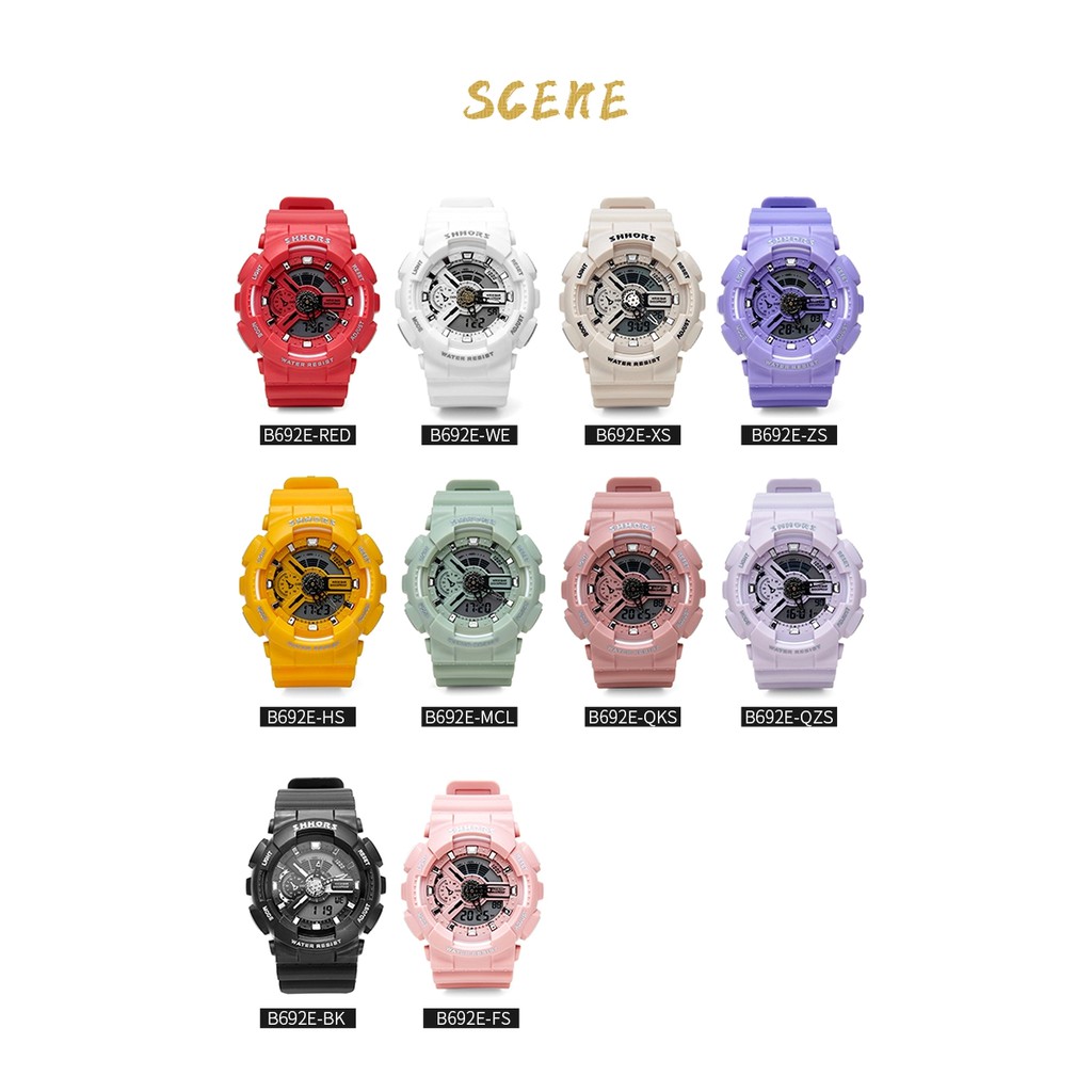 Đồng Hồ Thể Thao Unisex SHHORS Phong Cách Sport 692E Chạy Kim và mặt số. | BigBuy360 - bigbuy360.vn