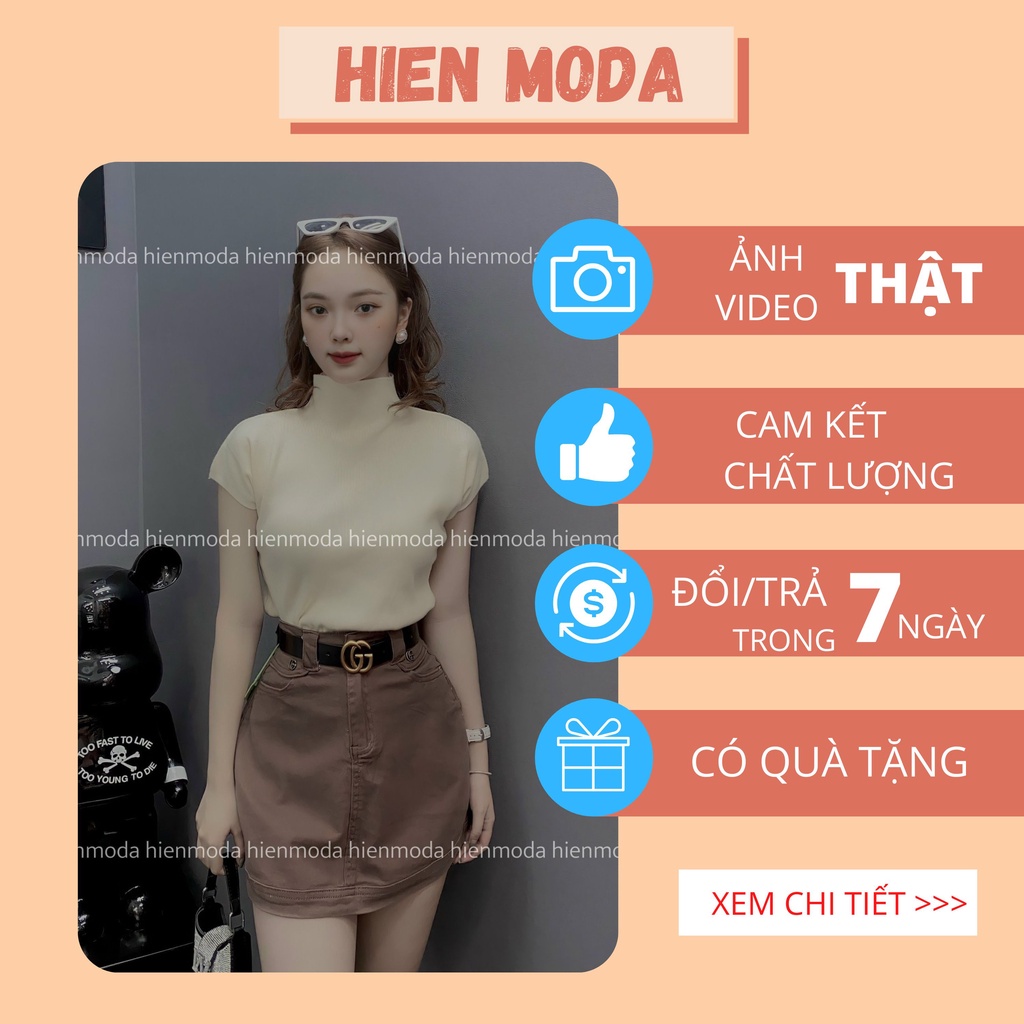 Áo len nữ kiểu tay hến cổ 3 phân , áo len trơn dệt kim mỏng sát nách