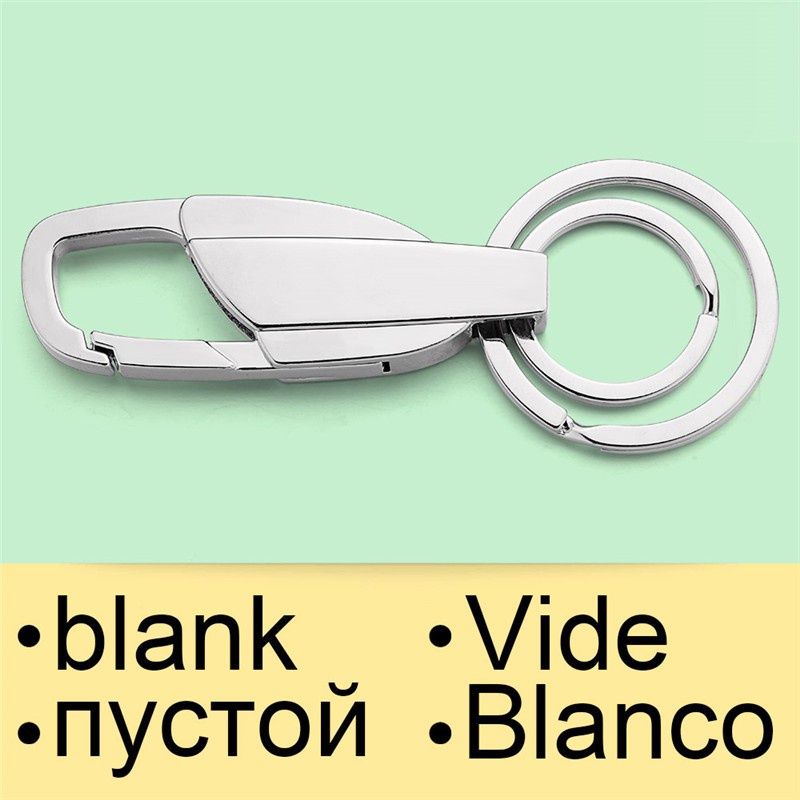 Móc Chìa Khóa Bằng Thép Không Gỉ Khắc Logo Có Thể Tùy Chỉnh Dành Cho Nam Và Nữ