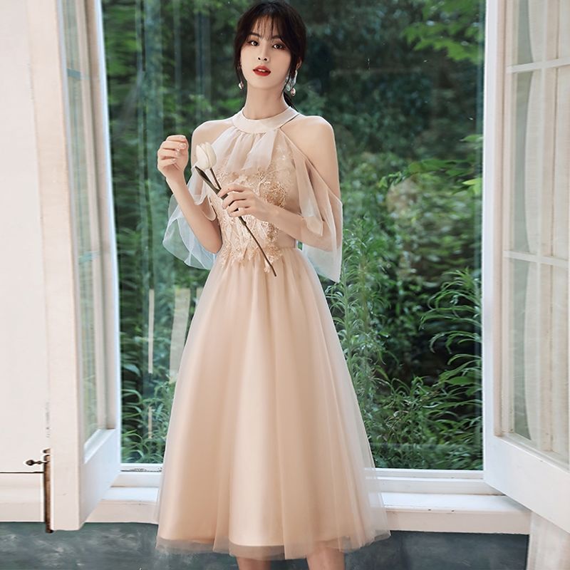 Đầm phù dâu dài dáng ôm sát thời trang mùa hè dành cho nữ