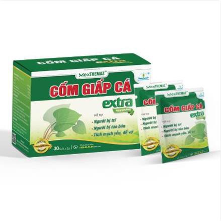 Cốm Giấp Cá EXTRA [CAM KẾT HIỆU QUẢ - FREE SHIP] Dùng cho người bị Trĩ, Táo bón, Thành mạch yếu - Hộp 30 gói