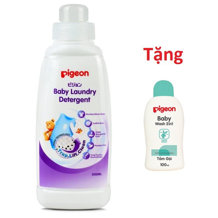 Nước giặt quần áo trẻ em Pigeon chai 500ml M434