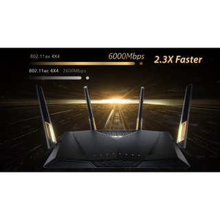 Bộ phát wifi 6 Asus RT-AX88U Gaming AX6000Mbps (Hàng chính Hãng) - Sản phẩm hàng trưng bày không hộp