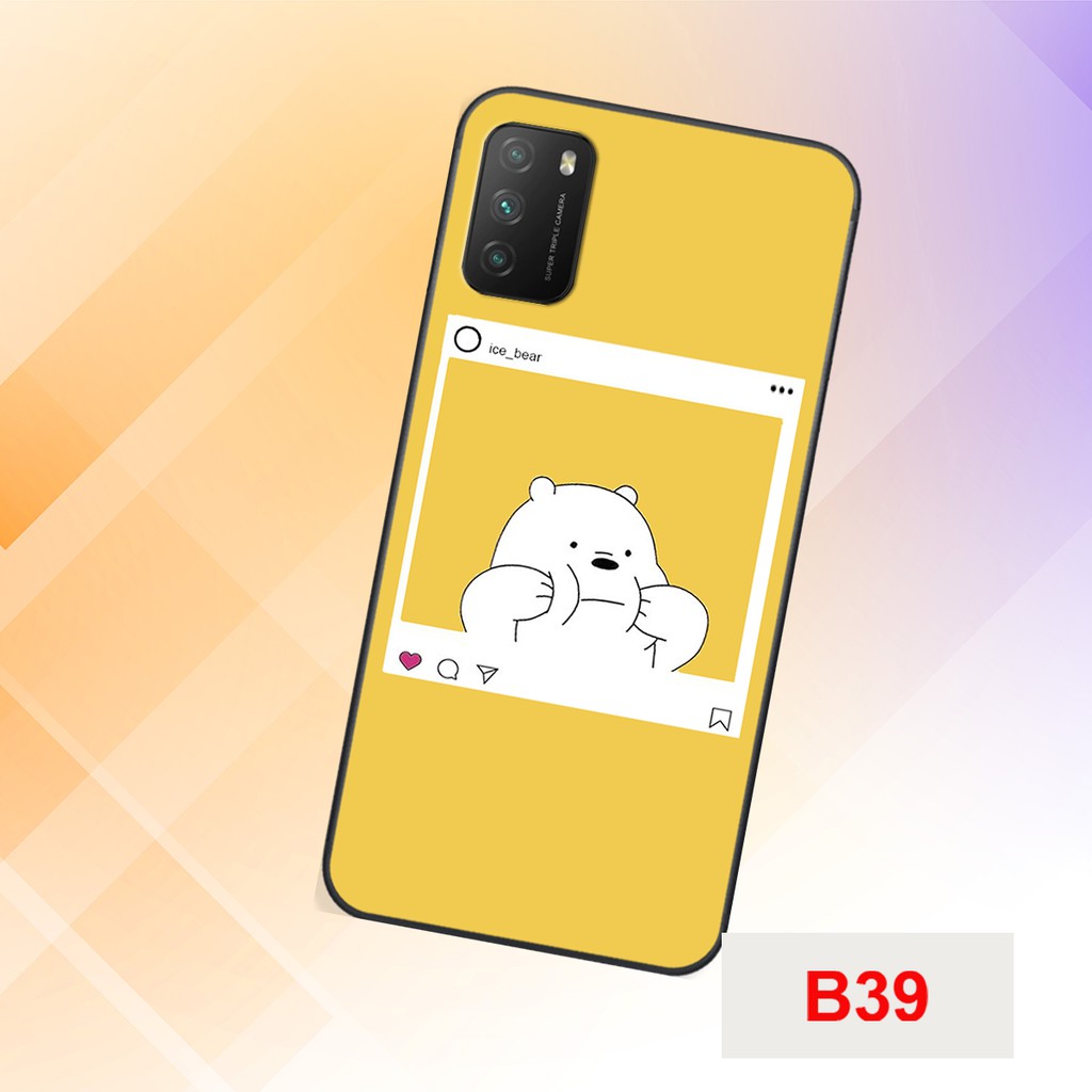 [SALE MẠNH] ỐP LƯNG XIAOMI REDMI 9T -POCO M3 -POCO X3 NFC GẤU WERE BARE BEARS NHIỀU MẪU ĐẸP DỄ THƯƠNG