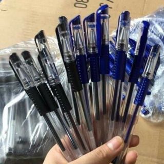 Set 100 cai bút bi nước xanh, đỏ, đen