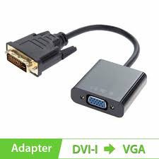 [Freeship] Cáp Chuyển Đổi DVI To VGA Đen. Truyền Tín Hiệu Ổn Định