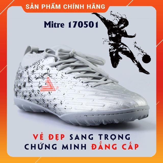 (Chính hãng + tặng tất) Giày đá bóng ⚡️ 𝐅𝐑𝐄𝐄 𝐒𝐇𝐈𝐏 ⚡️ sân cỏ nhân tạo khâu đế đinh TF siêu bền Mitre MT170501 (Fullbox)