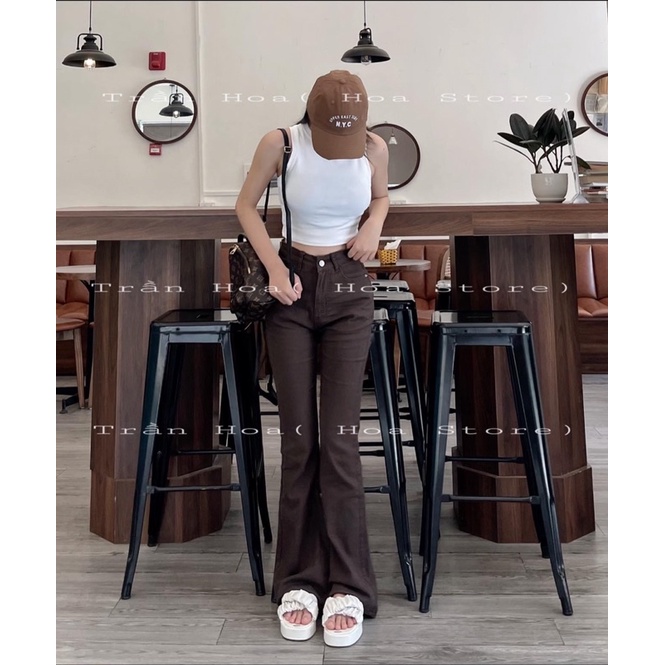 Quần Loe dáng dài( ảnh thật shop chụp)