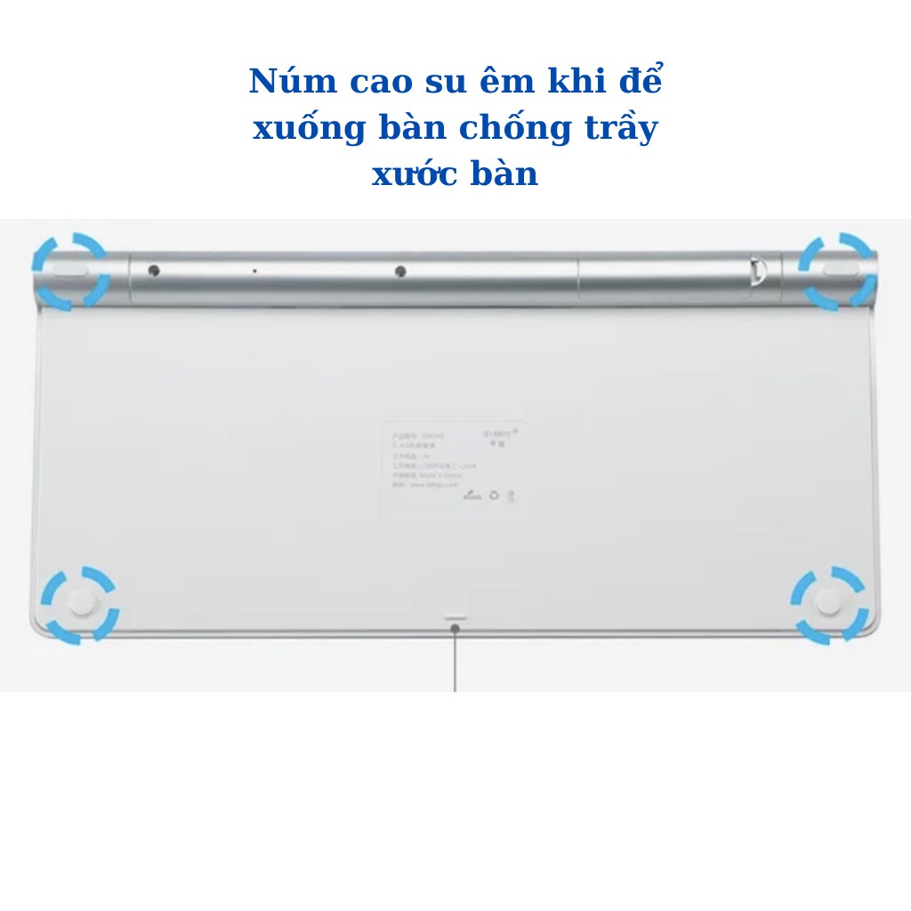 Bàn phím không dây + Chuột bluetooth - Dùng cho Laptop + Máy tính rất tiện lợi - Bàn phím mỏng nhẹ MART CASE