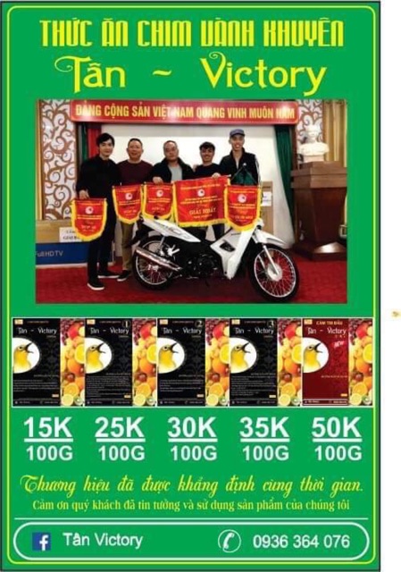 Cám chim vành khuyên Tân victory số 1 100g