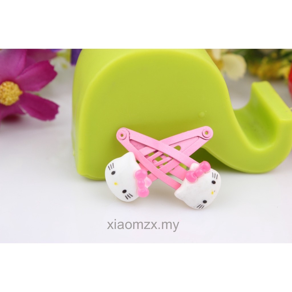 Mới Bộ Kẹp Tóc Hello Kitty Cho Bé Gái