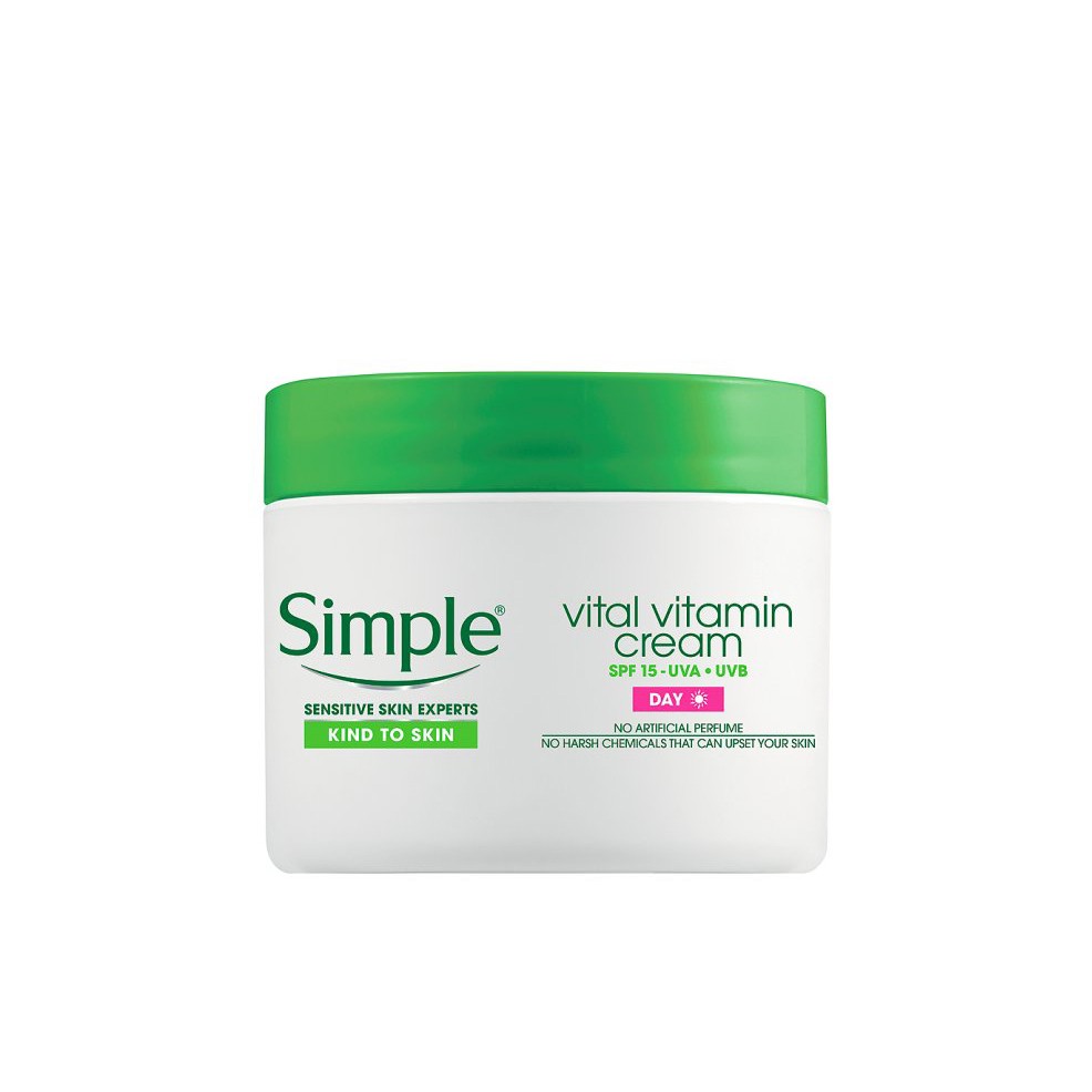 Kem dưỡng Simple Kind To Skin Vital Vitamin Day or Night Cream 50ml