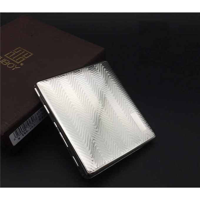 Hộp đựng thuốc lá inox Kuboy KC 6-06, đựng 09 điếu siêu mỏng, sang trọng & tiện dụng