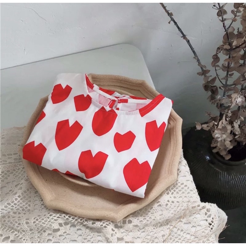 Váy bé gái, váy hình trái tim cho bé gái 10-20kg mát đẹp