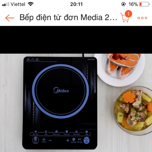 Bếp điện từ đơn media 2117 DC