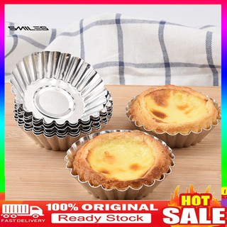 Set 10 cốc nhôm làm bánh trứng tiện lợi