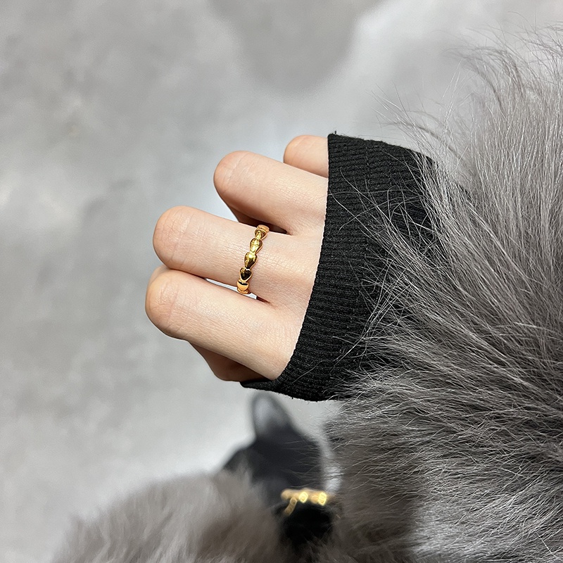 Nhẫn Hình Trái Tim Phong Cách Hàn Quốc Đơn Giản