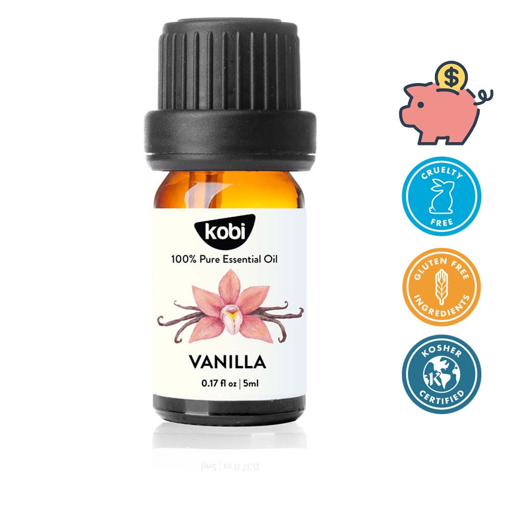 Tinh dầu Vani Kobi Vanilla essential oil giúp tăng chất lượng phòng the, hỗ trợ giải độc, chống trầm cảm hiệu quả -5ml