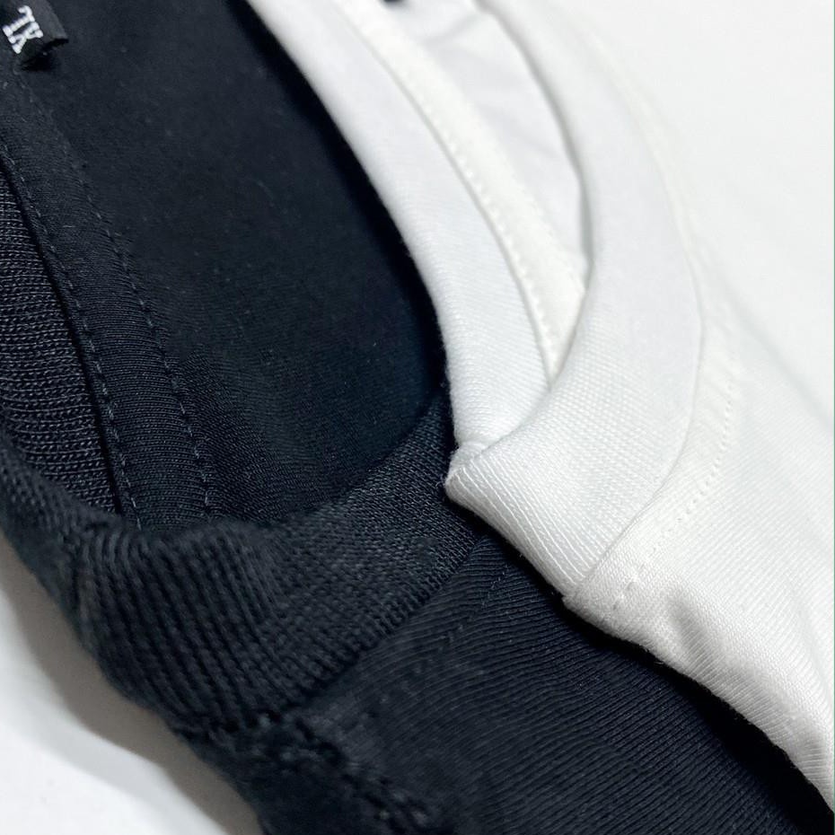 Áo Thun Trơn 100% Cotton Mát Lạnh Vải Dày Dặn Nam Nữ Thời Trang - La mode