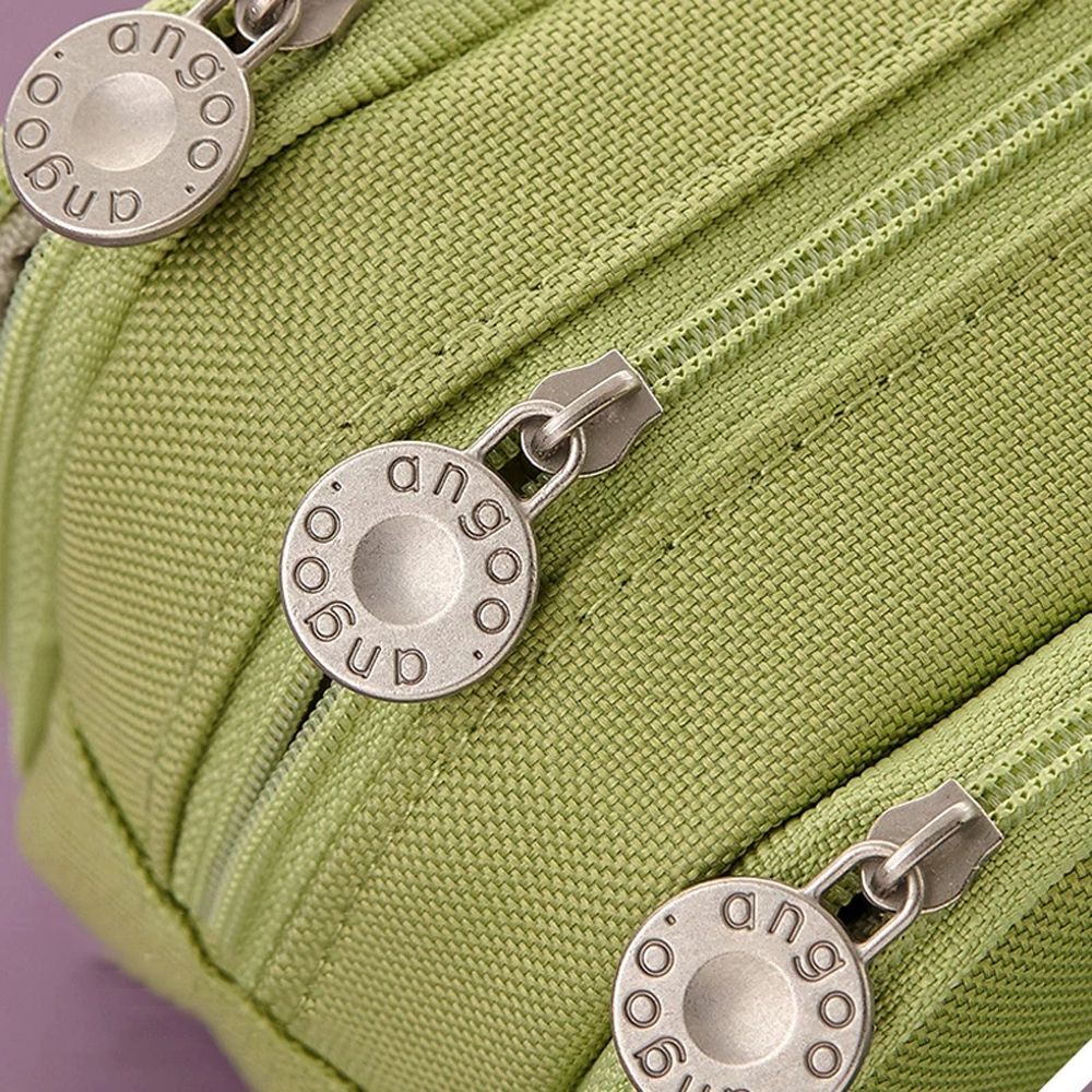 Túi đựng bút bằng vải canvas hai đầu sức chứa lớn màu sắc đa dạng