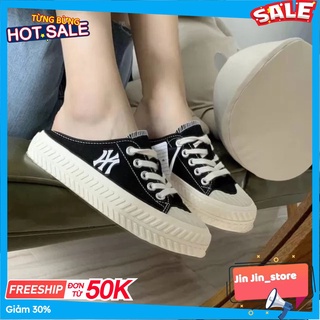 [ Like au- Hàng Trung ] Giày Sục NY, Đạp Gót, Giày Sục 𝐌𝐋𝐁 NY Đen Độn đế mới nhất 2021.
