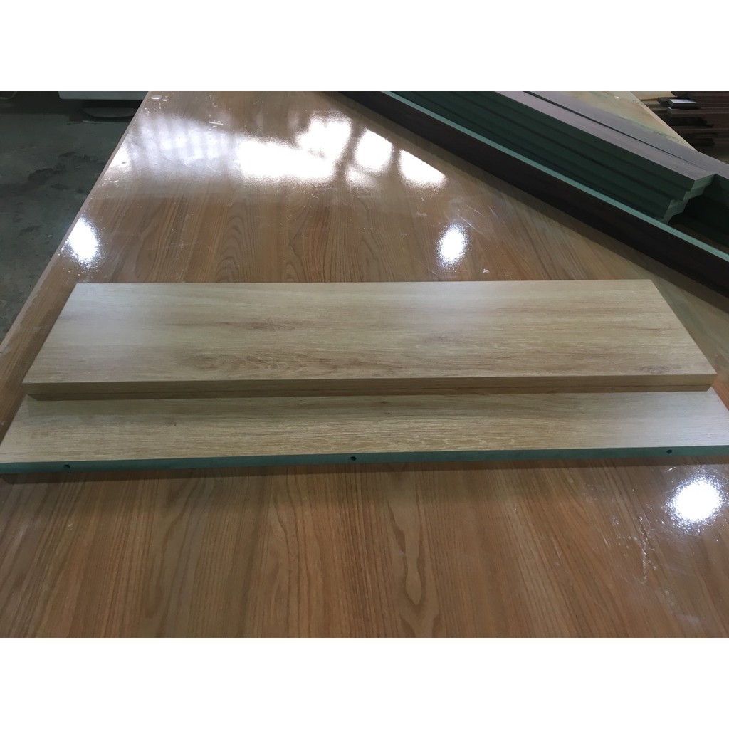 Bộ 2 thanh ngang kích thước 80x20cm, màu vân gỗ, kệ gỗ treo tường tặng kèm phụ kiện lắp ráp. | BigBuy360 - bigbuy360.vn