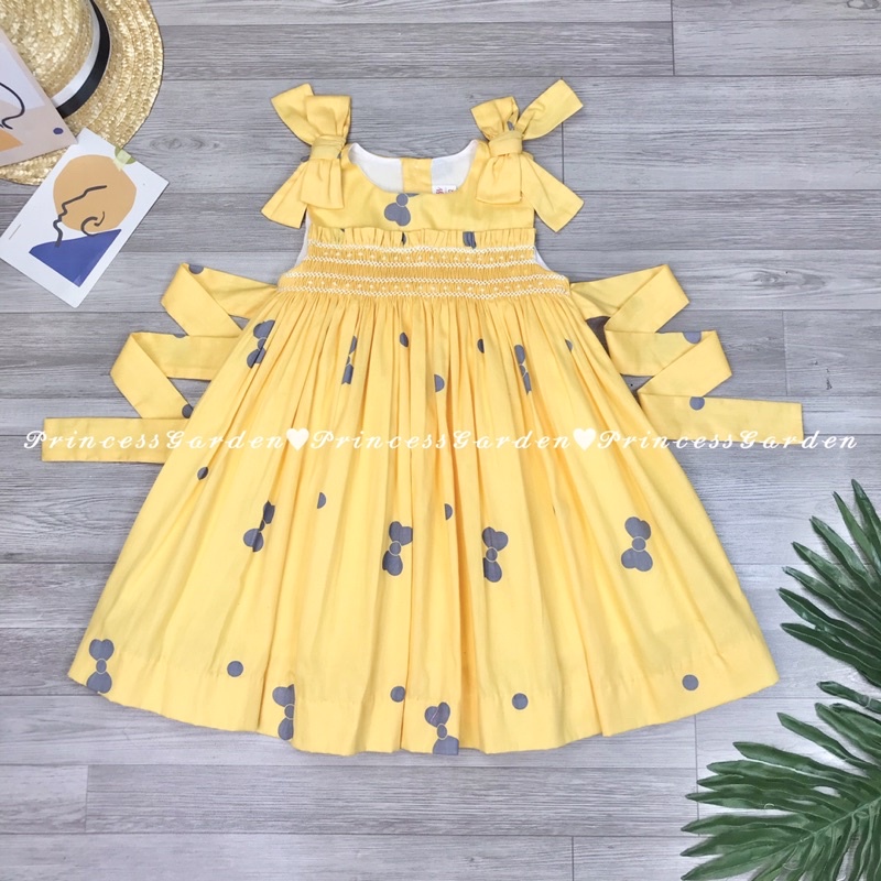 ĐẦM SMOCK NƠ VAI