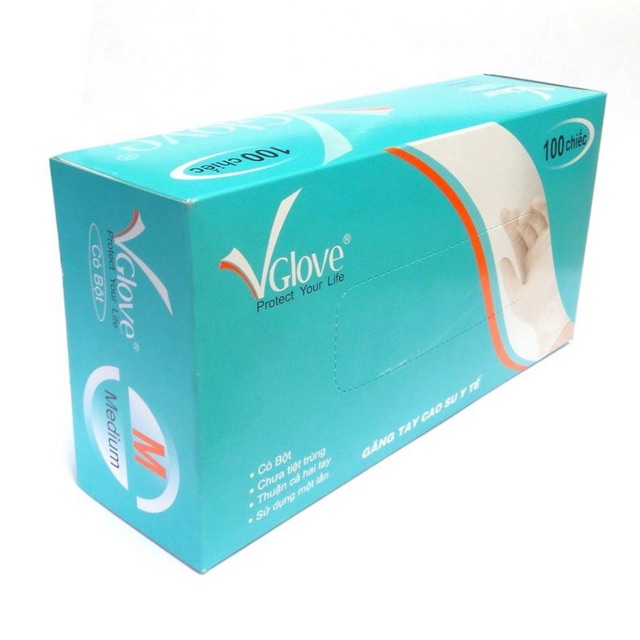 Găng tay y tế Vglove hộp 100 cái