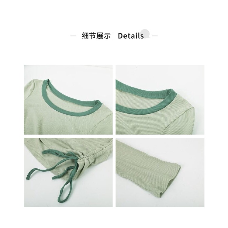 【Beautytrend]】Áo Tập Yoga Dây Rút Hai Bên Gợi Cảm Dành Cho Nữ