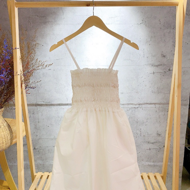 Đầm maxi 2 dây nhúm ngực - Đi biển , đi chơi đều xinh - AAG99 DAM005