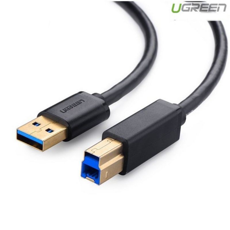 Cáp USB 3.0 AM to BM dài 2M Máy In Ugreen 10372 - Hàng Chính Hãng