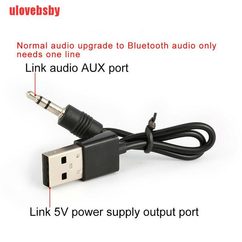 [ulovebsby]Mini USB Wireless Bluetooth V4.0 Audio Stereo Music Receiver Adapter AUX Car
