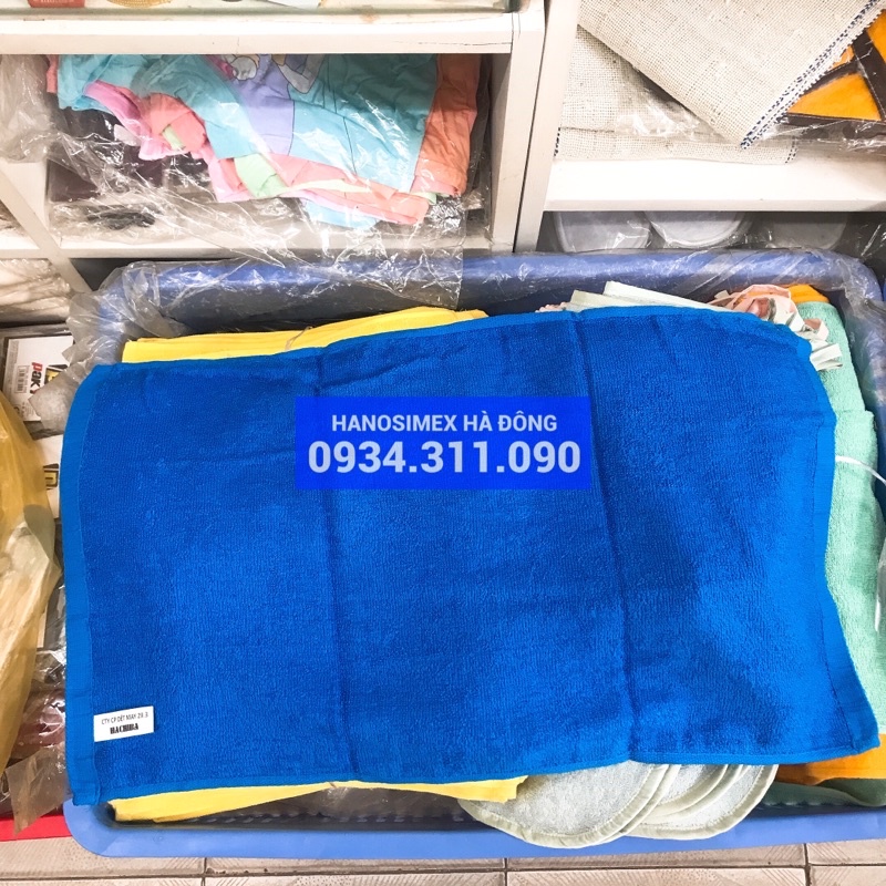 Khăn mặt màu Hachiba 100% sợi bông cotton, mỏng, nhanh khô, thấm nước tốt