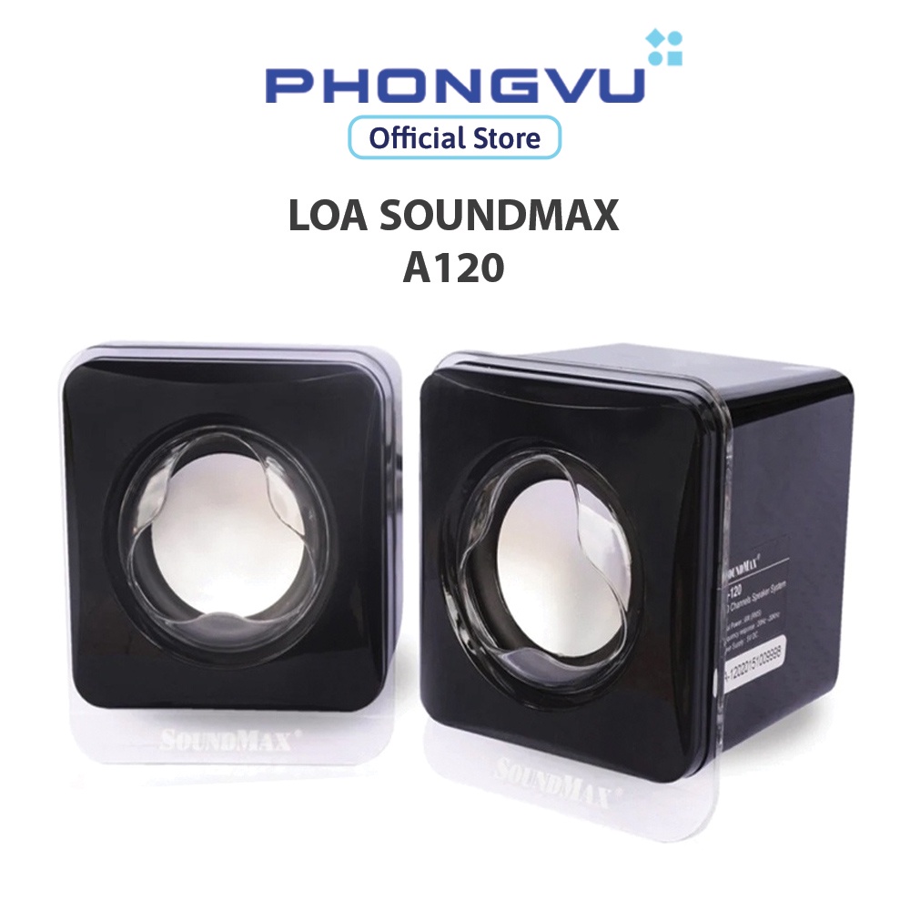 Loa SoundMAX A120 (Đen) - Bảo hành 12 tháng