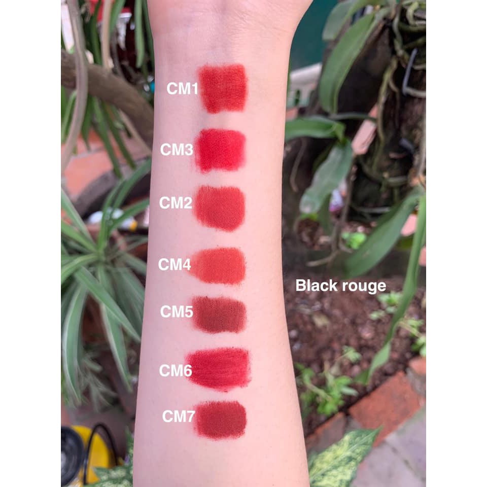 Son kem lì Black Rouge Cream Matt Rouge vỏ đen. chính hãng