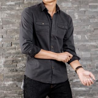 5 MÀU ÁO DENIM"CỔ BẺ"HÀNG VN-XK