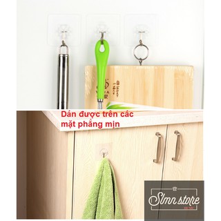 [Sỉ 750đ] Móc dán tường siêu dính 6x6cm. SD2_mocDT